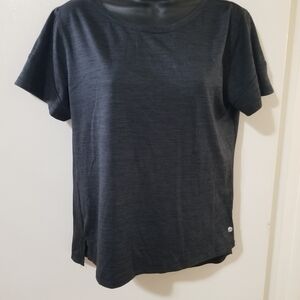 Apana Black Short Sleeve Performance Tee Size Medium